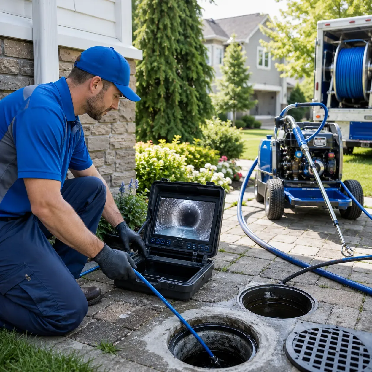 Outdoor drain cleaning professionals serving Rousseau, KY